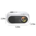 thumbnail image 2 of Nkmbld Smart Projector with WiFi and Bluetooth, Portable Small Movie Projector, Compatible with iOS/Android/Windows/TV Stick/Box/Usb/HDMI for Home Entertainment, 2 of 8