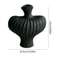 thumbnail image 3 of Glazed Look Plastic Vase - Modern Decorative Vase for Dried & Fresh Flowers, Living Room TV Cabinet Home Decor,Black, 3 of 6