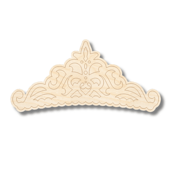 Unfinished Wood Etched Tiara Shape 20" / 1/8"