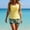 Yellow-B, variant on SwiftWear Women's Plus Size Tankini Set Padded Top & High Waisted Short Tummy Control Two Piece Swimsuit Floral Swimwear