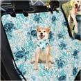 thumbnail image 3 of Pzuqiu Blue Sea Turtle Car Seat Cover for Back Seat Sedan Scratchproof and Nonslip Dog Hammock with Classic Triangle Bandana Scarf & Large Capacity Hanging Car Trash Can, 3 of 6