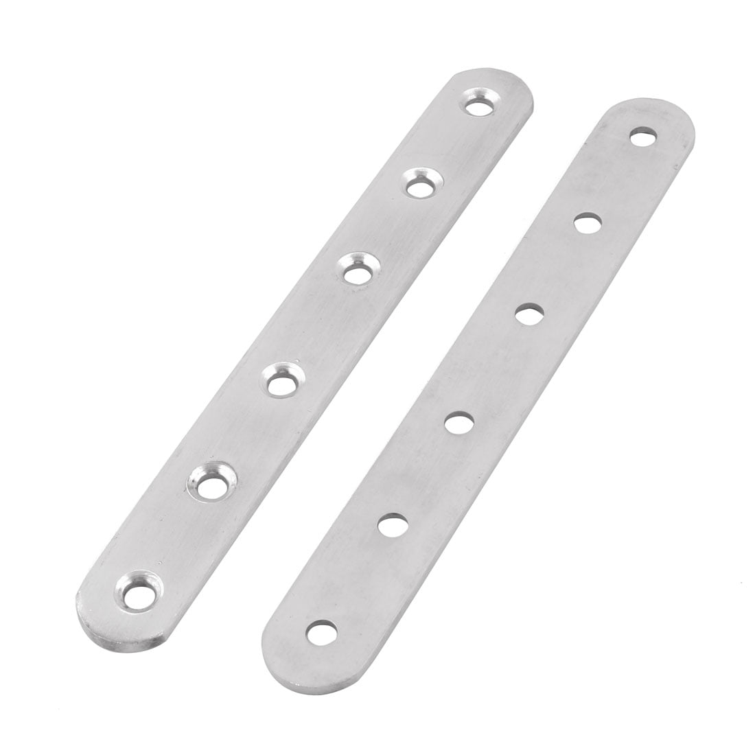Furniture Fixing Corner Brace Angle Bracket Silver Tone 15.6cm Length 2 Pcs