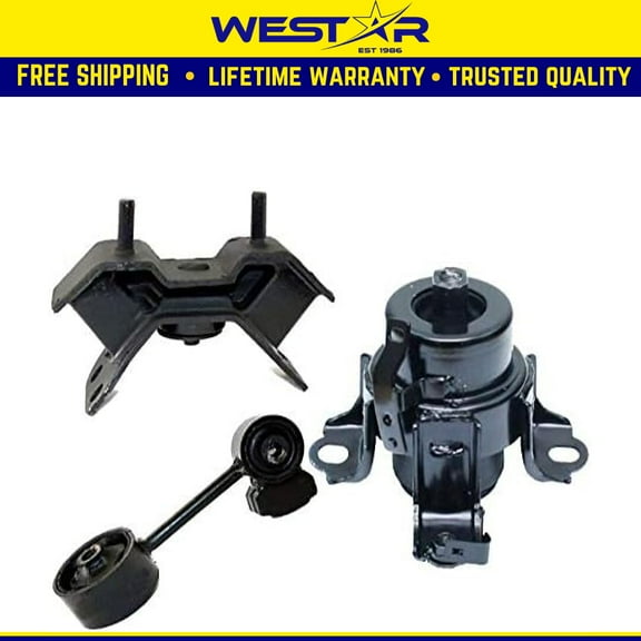 Fits 2000-2004 Toyota Avalon 3.0L Front/Torque Strut/Transmission Mount 3PCS : A4225, A4215, A6257