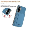 thumbnail image 4 of Allytechgroup Wallet Case for Samsung Galaxy S25, RFID Blocking PU Leather Stand Phone Shell with Credit Card Slot Shockproof Back Cover for Samsung Galaxy S25 Women Men, Lightblue, 4 of 7