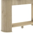 thumbnail image 6 of DEXTRUS 47.2" Fluted Console Table with Drawer & Storage Shelf, Rustic Entryway Table, Oak, 6 of 8