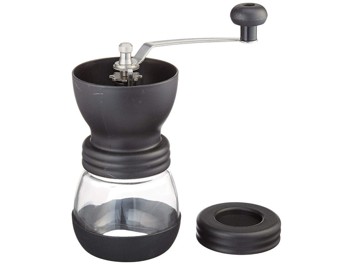 Manual Coffee Burr Grinder Even Coffee Grounds Guaranteed! The Original EvenGrind w/Patented Stability Cage