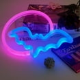 thumbnail image 4 of Letreros de neón para Halloween, luces de LED neón con forma de luna y murciélago, señal de luz de neón alimentada por batería USB para decoración de pared, habitación, Bar, fiesta, regalo para niños, 4 of 5