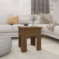 thumbnail image 1 of vidaXL Coffee Table Brown Oak 40x40x42 cm Engineered Wood, 1 of 4