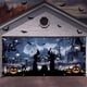 thumbnail image 1 of Decoraciones grandes para puerta de garaje de Halloween: 400 x 180 cm o 488 x 213 cm Fondo colgante de brujas aterradoras para fiesta navideña JASKFLY, 1 of 7