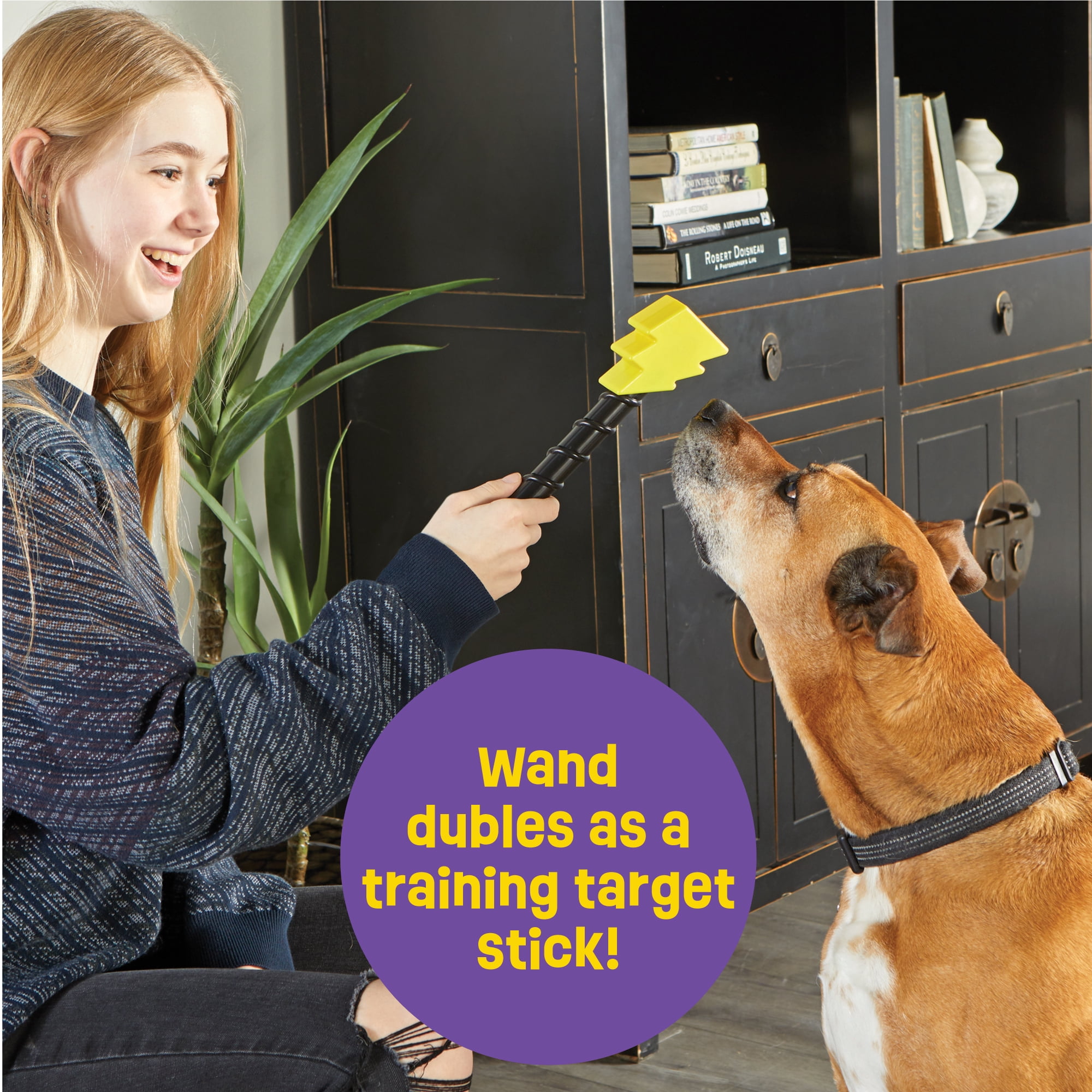 Brightkins Magic Wand Treat Dispenser: Bolt - Playful Dog Toy and Puppy Toy for Pet Birthdays