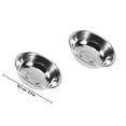 thumbnail image 2 of GOOHOCHY 5 Pcs Stainless Steel Plates Silver Rust Proof Moisture Proof Dining Hall Tableware, 2 of 8