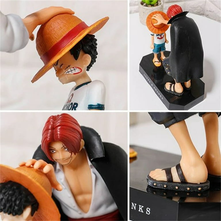 Minicloss 17cm One Piece Anime Figure Four Emperors Shanks Straw Hat Luffy  Action Figure One Piece Figurine