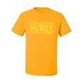 thumbnail image 2 of Wild Bobby,The Best Hubby in The Galaxy, Father's Day, Men Graphic Tees, Gold, 2XL, 2 of 3