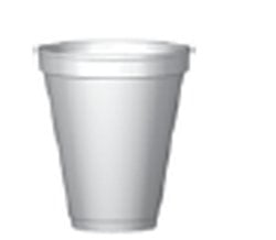 Drinking Cup, WinCup, 8 oz. White Styrofoam Disposable, H8S - Pack of 50