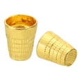 thumbnail image 4 of Unique Bargains Metal Sewing Thimbles, Sewing Thimble Finger Protector, Golden 4Pcs, 4 of 6