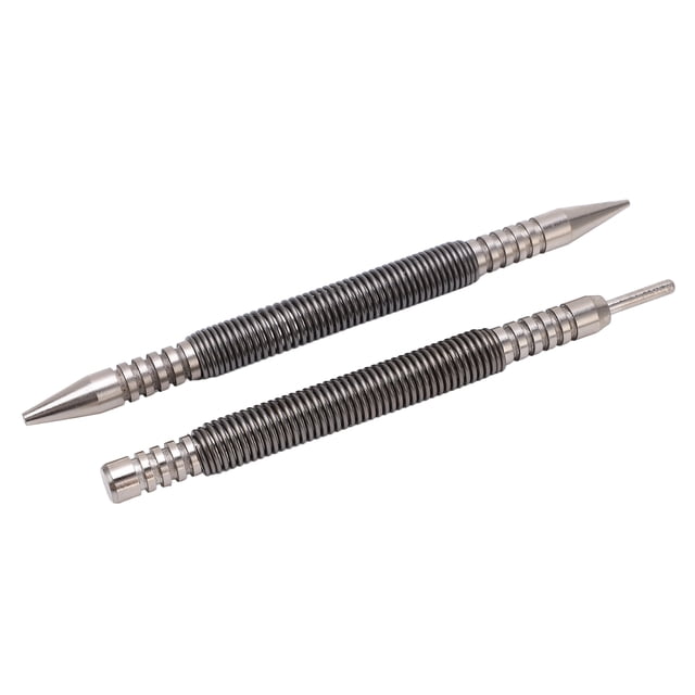Hinge Pin Punch Set, Dual Head Nail Setter Spring Loaded Design Convenient Practical Portable Compact for Professional Use for Home for Marking