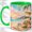 Green, variant on Tropical Beach Accent Mug, 11oz Ceramic Coffee Cup for Beach Lovers
