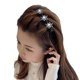 thumbnail image 1 of EZLIFE Pinzas para el cabello trenzadas con piedras de cristal brillantes, bandas para el cabello con forma de copo de nieve, regalo para el profesor N0 P6Y4, 1 of 7