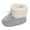Grey, variant on Huowey Fashion Colorful Little Girls Winter Warm Baby Knitted Pre Walkers Boots For Baby Classic Shoes, 6-12 Months