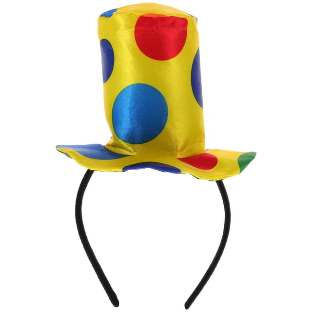 Diadema de payaso, sombrero, disfraz de carnaval, divertido accesorio de actuación, tocado de payaso para adultos y niños