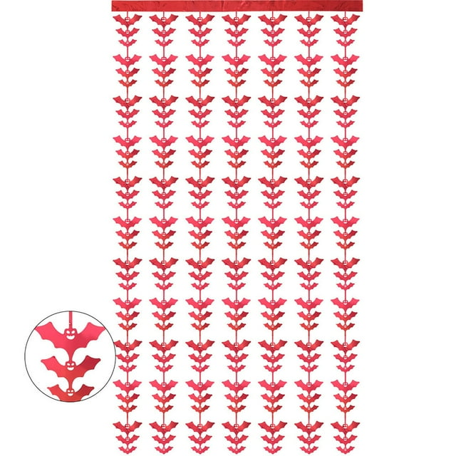 Halloween Bat Decoration - Realistic Flying Bats Window Curtain, Wall & Ceiling Decor for Party, Haunted House, Theme Restaurant - Durable, Easy to Install & Store - Spooky Holiday Atmosphere