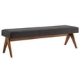 thumbnail image 6 of Modway Lyra 63" Fabric Upholstered Bench in Dark Gray, 6 of 9