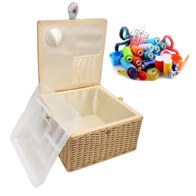 Boîte de Rangement pour Couture, Panier de Couture Pratique pour Voyage
