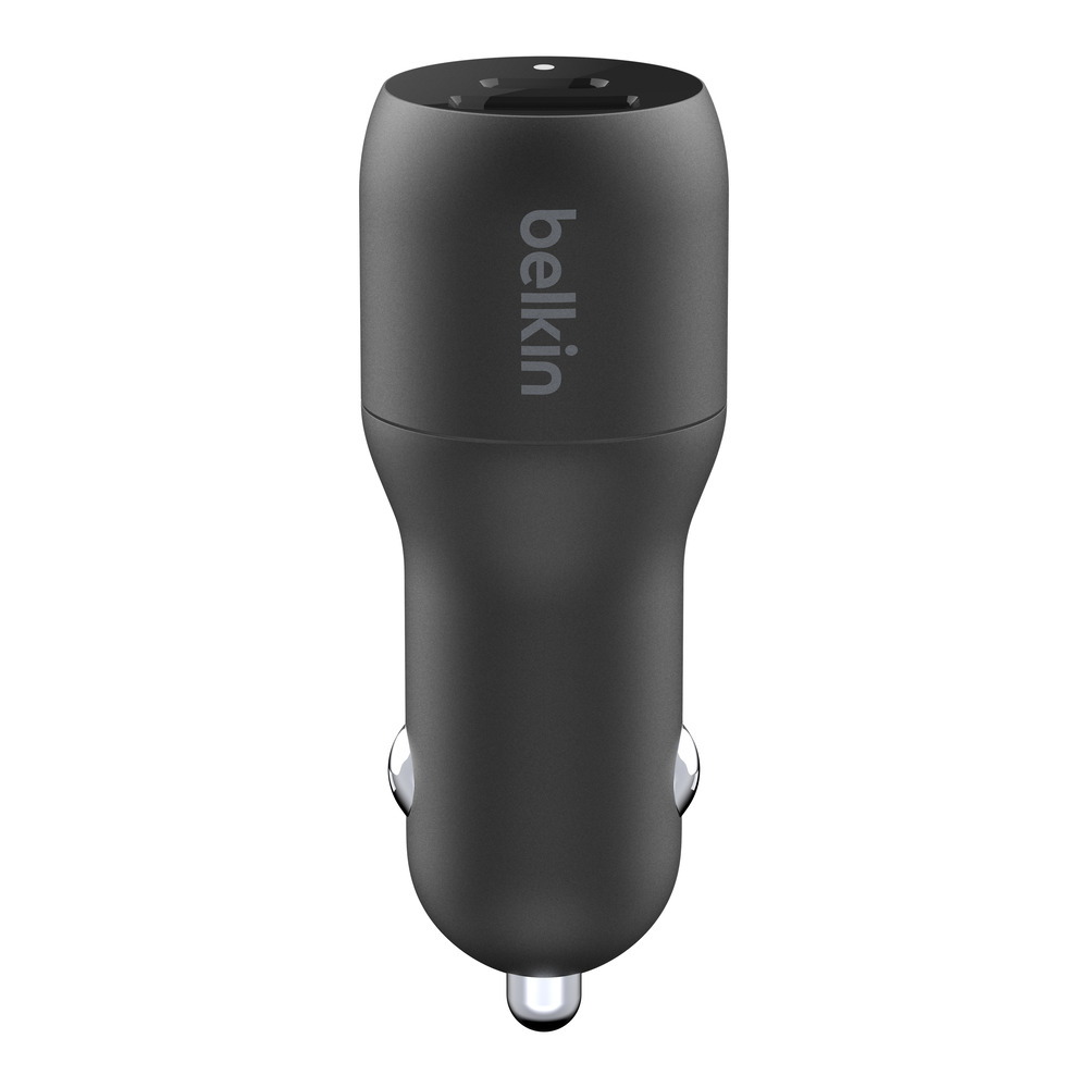 Belkin BOOSTCHARGE 30W USB C & USB A Car Charger + USB C to Lightning Cable, 5 ft