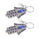 thumbnail image 2 of Llavero Con Amuleto De Mal De Ojo, Forma De Palma Hueca, Portátil, Exquisito, 2 Uds., Llavero De Mal De Ojo Para Bolso De Mano, Trabilla Para Cinturón Y Mochila OTVIAP Evil Eye Decor Keychain, 2 of 8