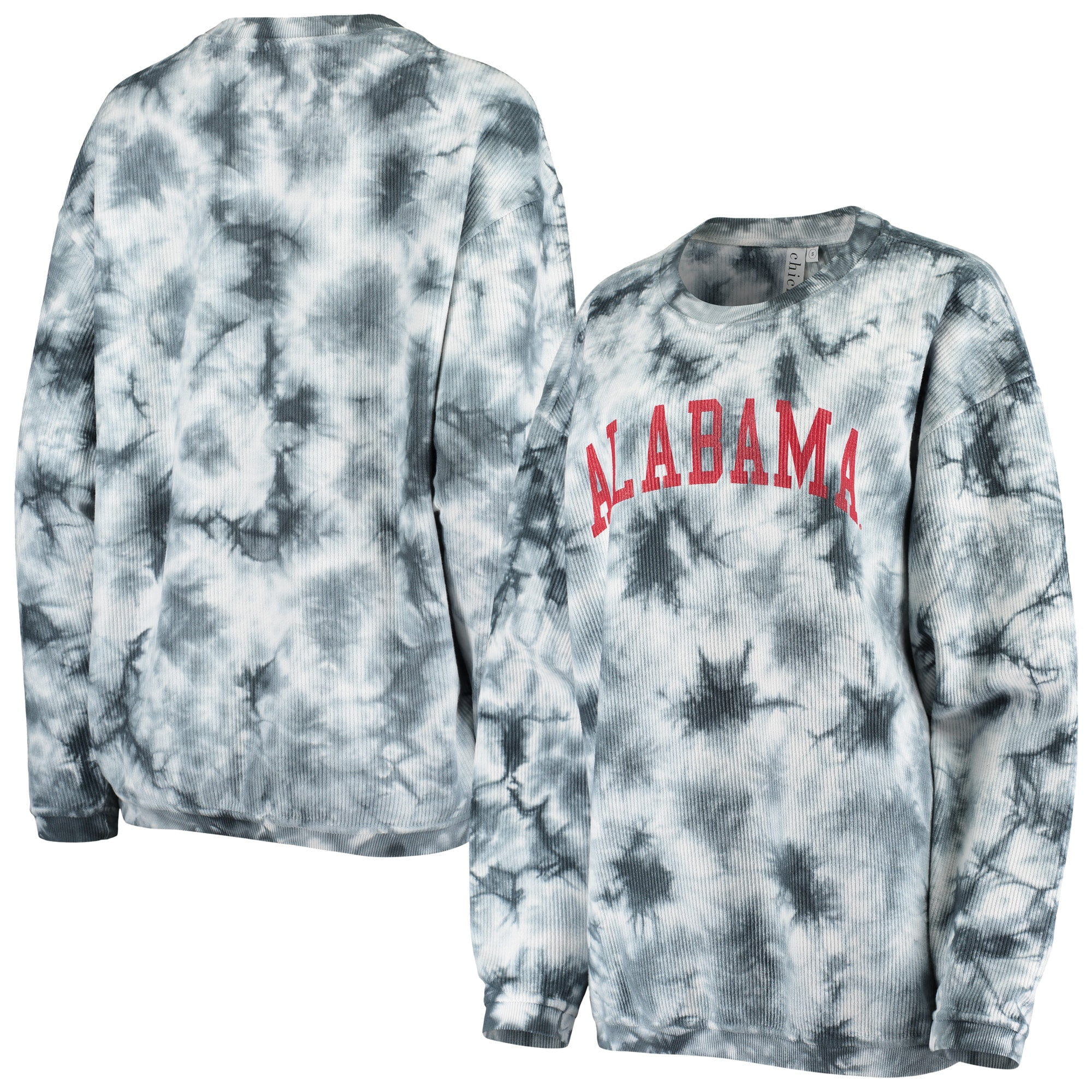 tie dye corded sweatshirt
