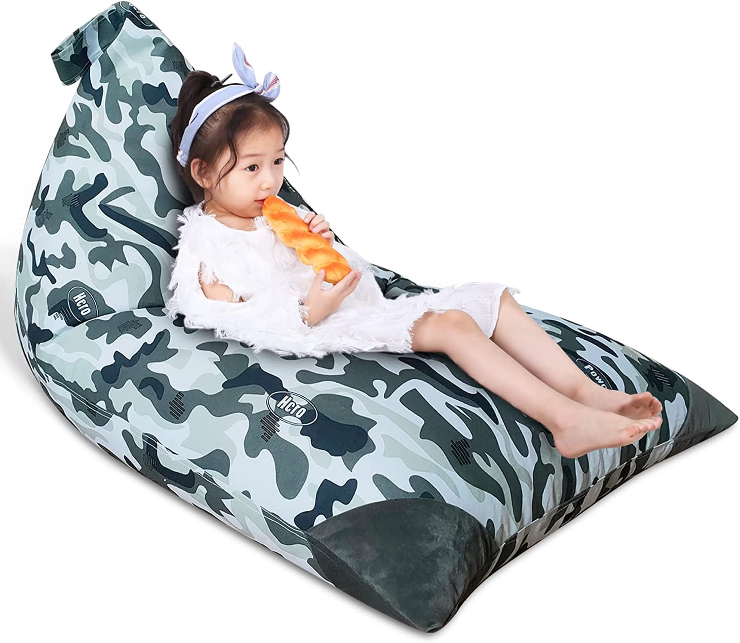 Jorbest Stuffed Animal Storage Bean Bag Chair for Kids and Adults Stuffed Animal Storage
