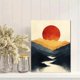 thumbnail image 2 of Qisvanset Framed Canvas Wall Art 12x16 Inch Lord's Prayer Minimal Illustration Bible Art, 2 of 5