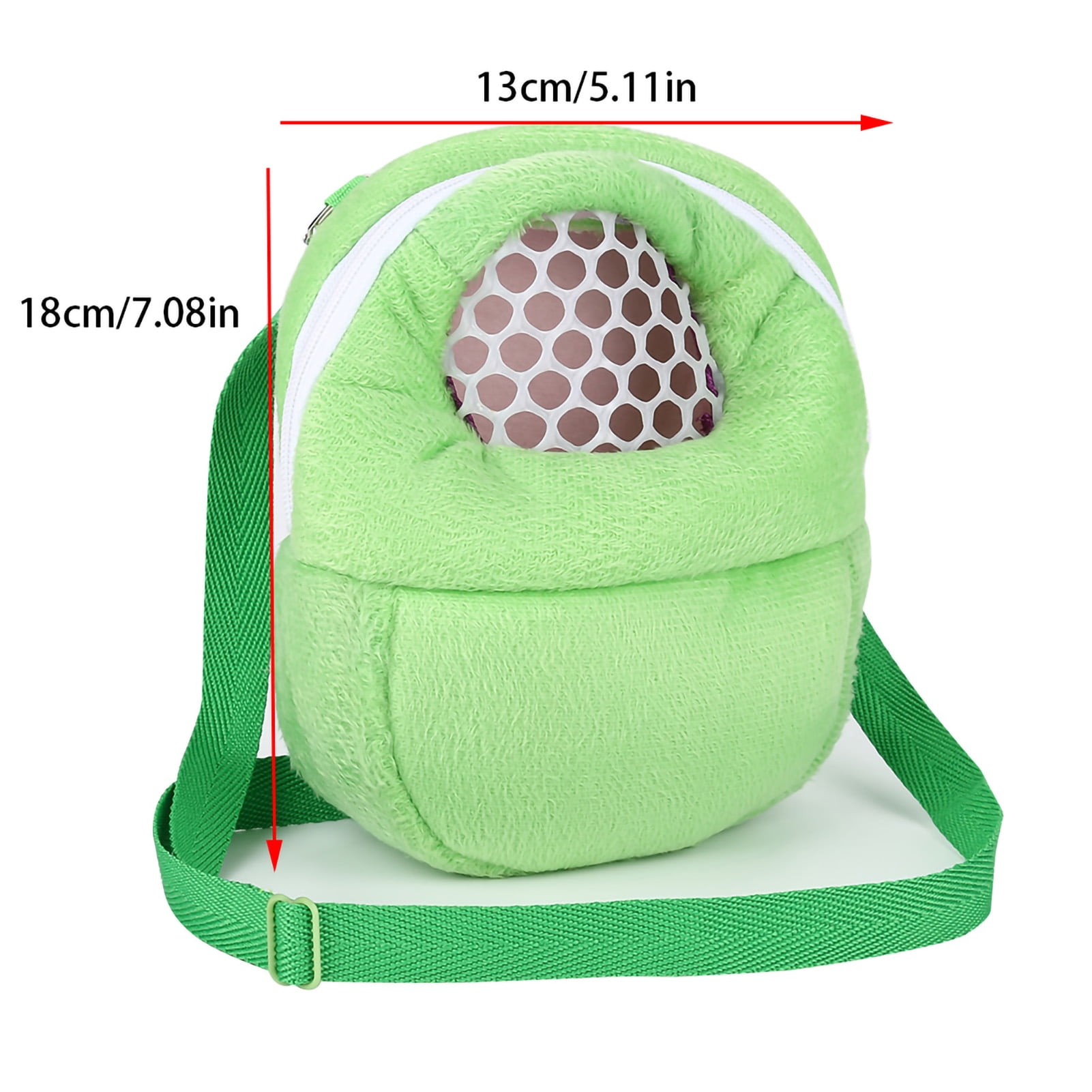 Hamster Carrier Case,Adjustable Shoulder Strap Portable Small Pet Travel Backpack Chinchilla Guinea Pig Carrier Bag for Gliders Ferret Rat Hedgehog Hamster Small Pets