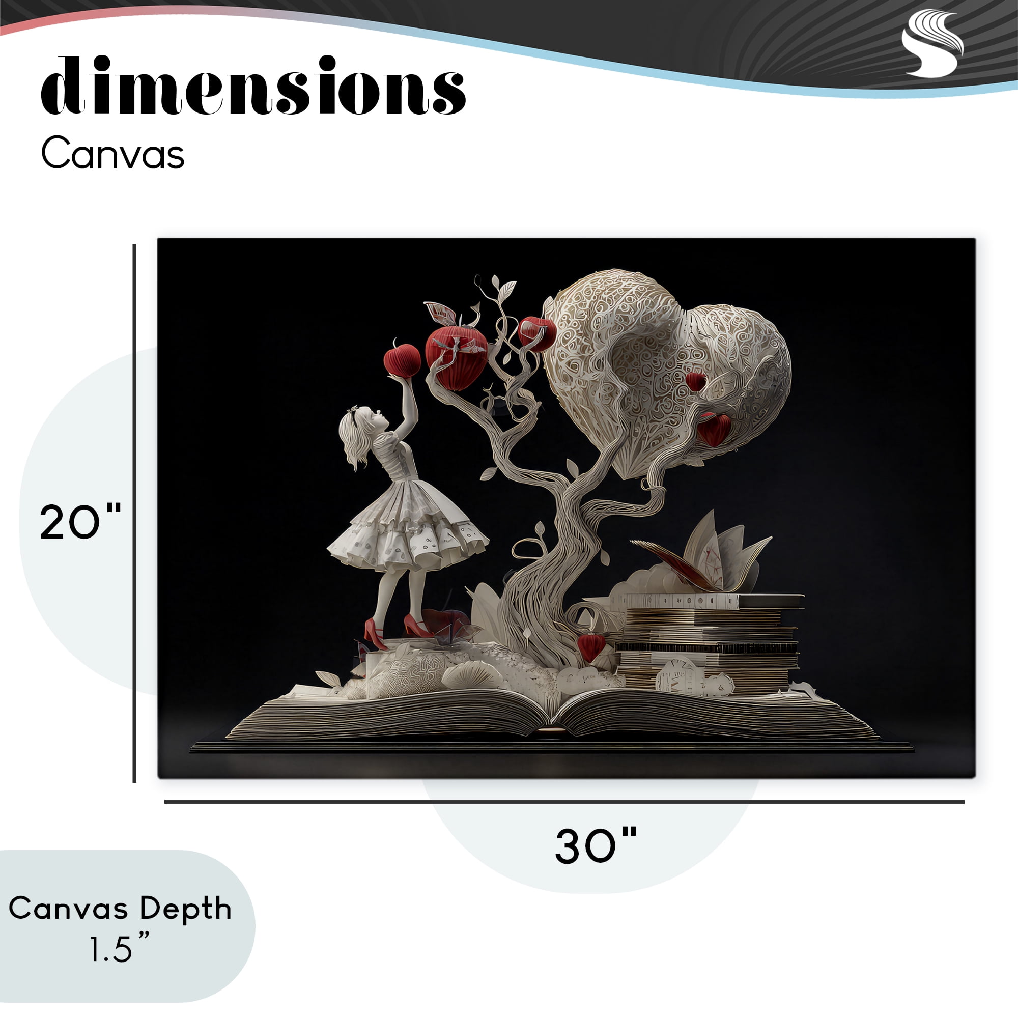 Stupell Industries Paper Sculpture Style Fairytale Canvas Wall Art, design by The Wands Want