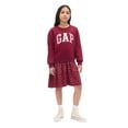 thumbnail image 1 of Vestido GAP para Niñas Manga Corta con Logo Cerise, 1 of 1