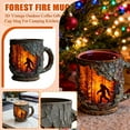 thumbnail image 5 of Christmas Magical Forest Crackle Mug 400ml Christmas Stockings Coffee Mug 3D Relief Matte Bark Exterior Mugs Cute Mug for Handicraft Enthusiastt JASKFLY, 5 of 9