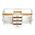 thumbnail image 5 of Ariel Hepburn 72 In. Double Sink Base Cabinet In White, 5 of 10