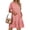 Coral, variant on Crew Neck Dresses for Women Short Sleeve Women Dresses Casual Swing Babydoll Midi Dress with Pockets