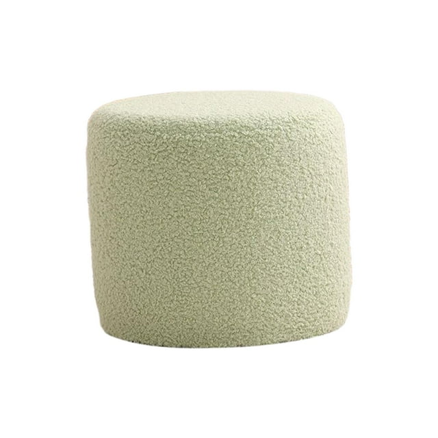 Reposapiés BLESIY Taburete cilíndrico pequeño verde