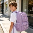 thumbnail image 2 of HJYCHN Kids School Backpack Breathable Lightweight Gym Daypack Comfortable for Boys Girls Kids Adults College School School Backpack for Girls Purple One Size, 2 of 5
