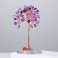 thumbnail image 1 of Natural Crystal Tree Amethyst Stone Agate Tree Hand-Woven Potted Tree Home Living Room Office Decor Gift, 1 of 7