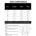 thumbnail image 5 of ATHLECHIC Camiseta sin mangas de cuello cuadrado de verano, top corto a rayas de color M Burdeos, 5 of 5