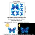 thumbnail image 2 of Adhesivo de pared adhesivo luminoso para pared mariposa azul decoración de pared del dormitorio y salón, 2 of 7