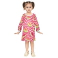 thumbnail image 2 of Girls' long-sleeved dress Watermelon Girls' A-line dress with ribbed cuffs Soft and comfortable, 2 of 6