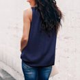 thumbnail image 6 of Yyeselk Tank Tops for Women Casual Mock Neck Sleeveless Tunic Shirts Trendy Pure Color Lightweight Summer Blouses Comfy Dark Blue XXL, 6 of 7