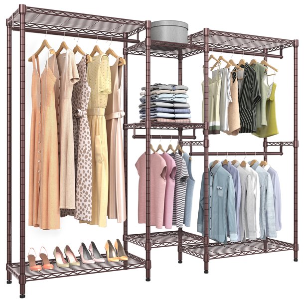 VIPEK V6 5 Tiers Wire Garment Rack Heavy Duty Freestanding Closet Rack