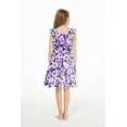 thumbnail image 2 of Matching Hawaiian Luau Father Daughter Shirt Dress, 53_86, Classic Vintage Hibiscus Purple, Girl, Size 10 Years, 2 of 5