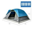 thumbnail image 3 of Ozark Trail, 6-Person Dome Tent, Rain Fly, Easy to Assemble Fiberglass Poles. Blue Color, Ideal for Family Camping, 14.55lbs, 3 of 7