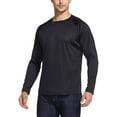 thumbnail image 4 of ATHLIO Men's Rashguard 2-Pack Long Sleeve UPF 50+ Sun Shirts White/Navy Large, 4 of 7