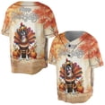 thumbnail image 3 of Happy Thanksgiving Boxer Turkey Costume Pumpkins Autumn Leaves All Over Print 3D Baseball Shirt Boxers Dog Lover Gifts Idea Softball Sport - 13014, 3 of 6